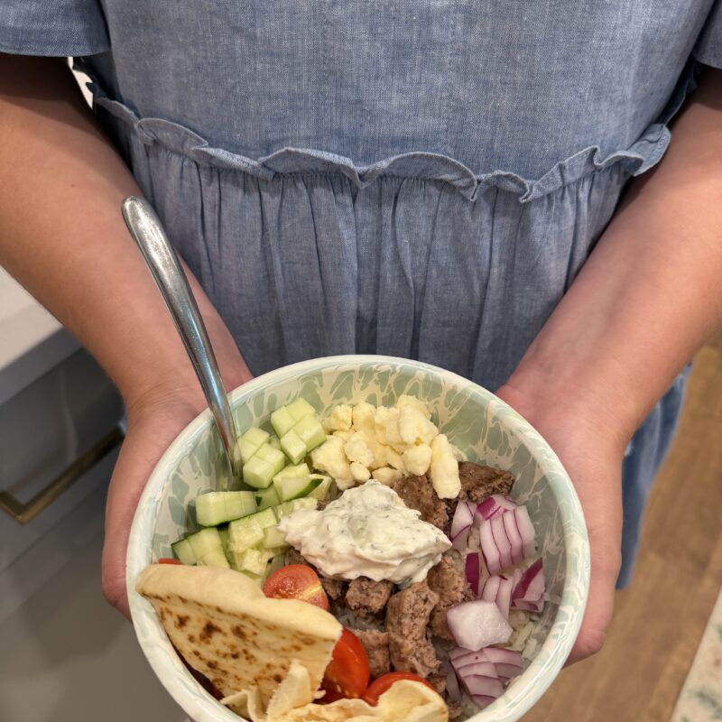 Quick + Eat 5 Minute Greek Burger Bowls